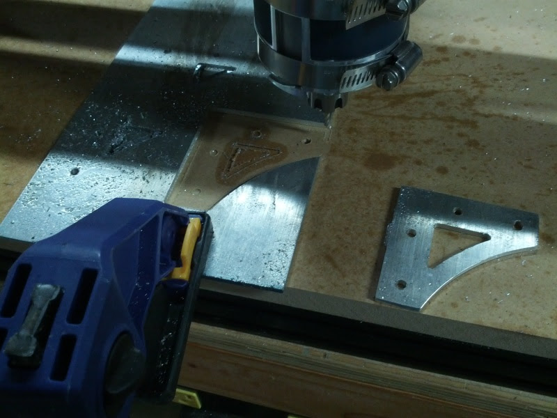 First Aluminum Cuts - New 3D Printer Frame Bracket
