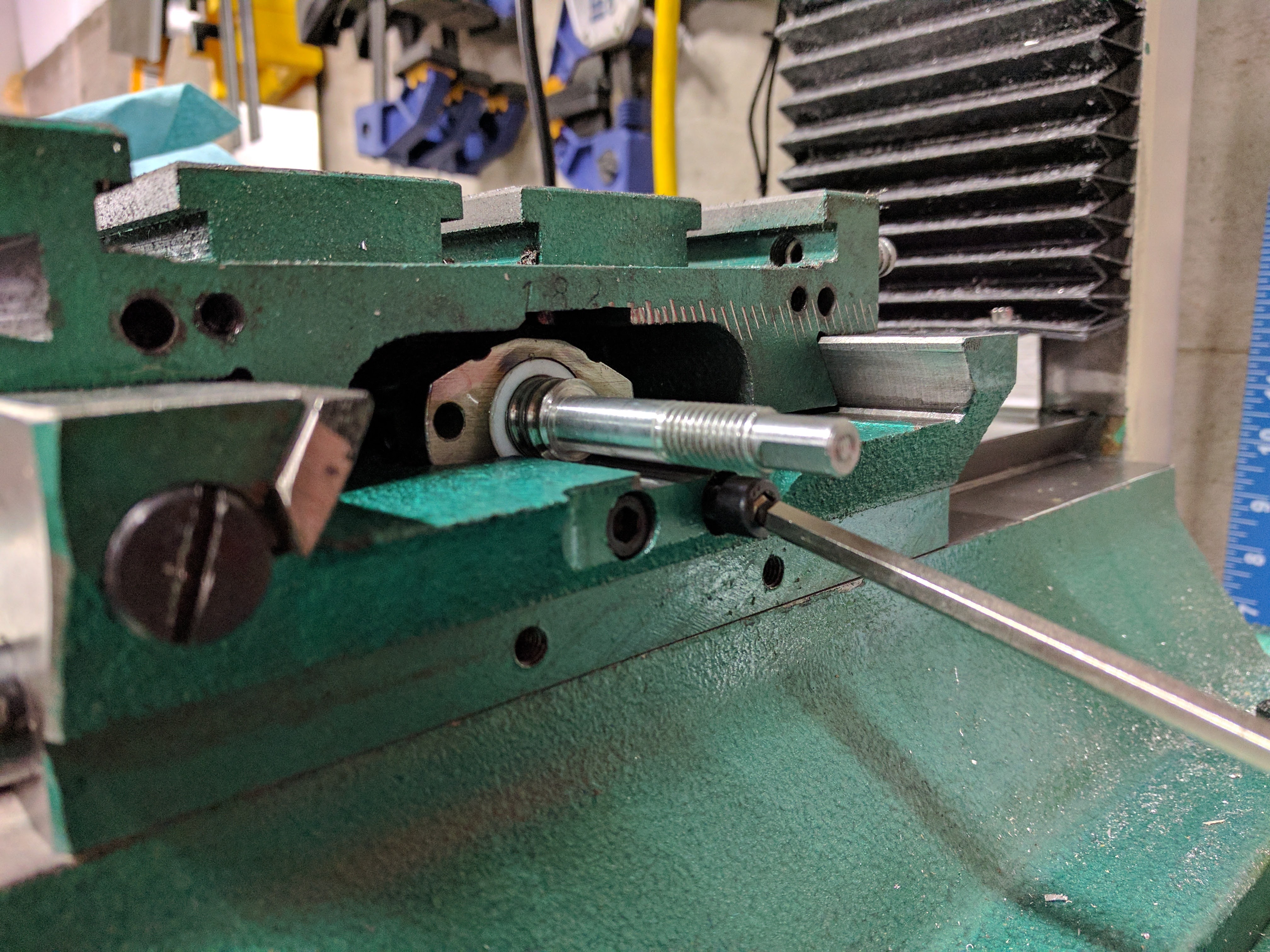 X Axis Ballscrew and Nut Assembly and Mounting