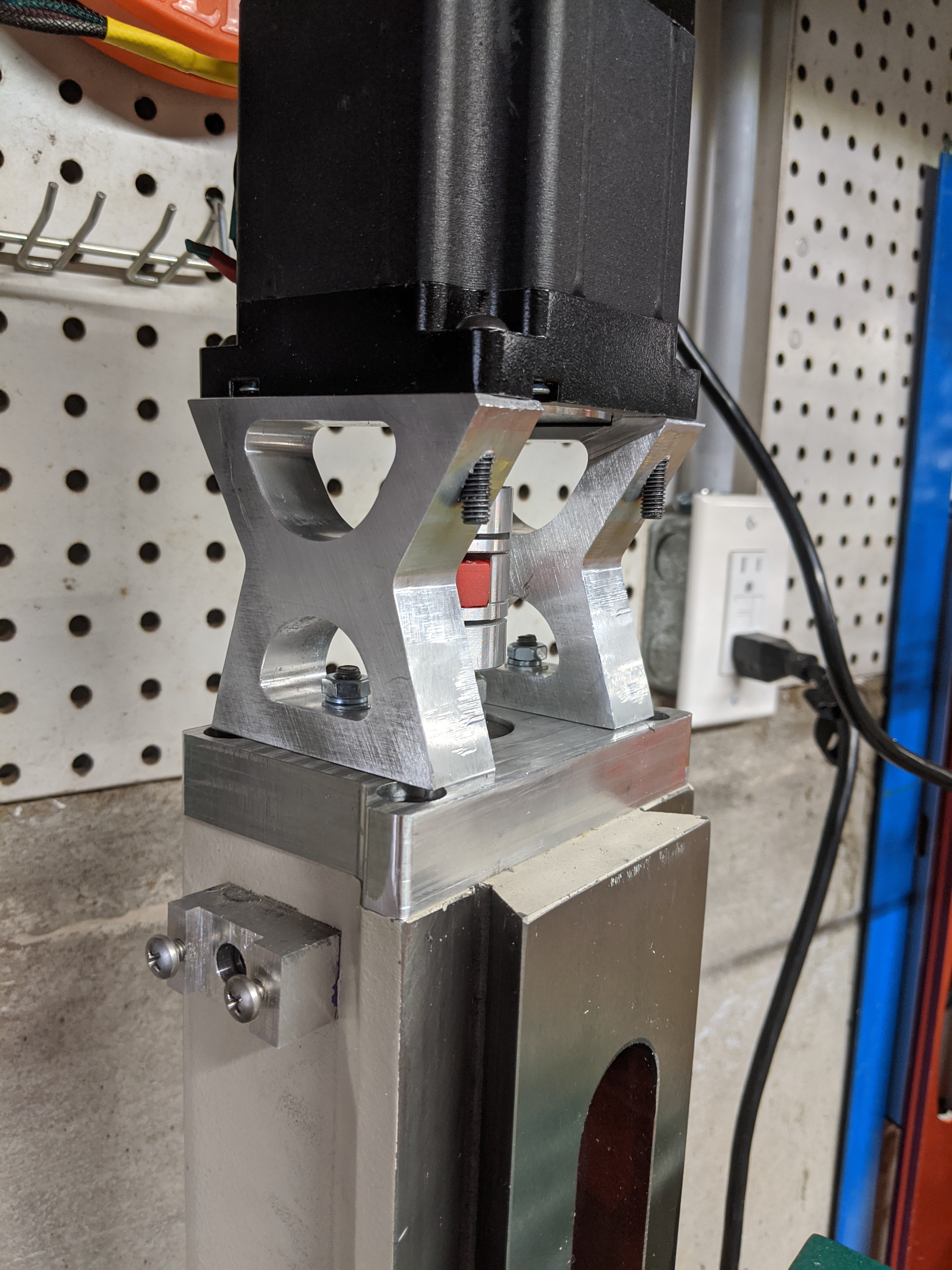 Completed Aluminum Z Motor Mount Assembly