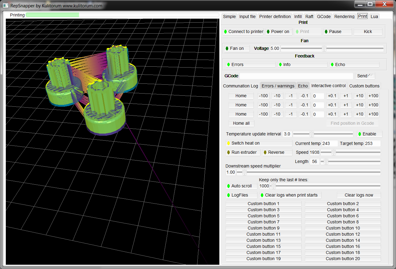RepSnapper Interface