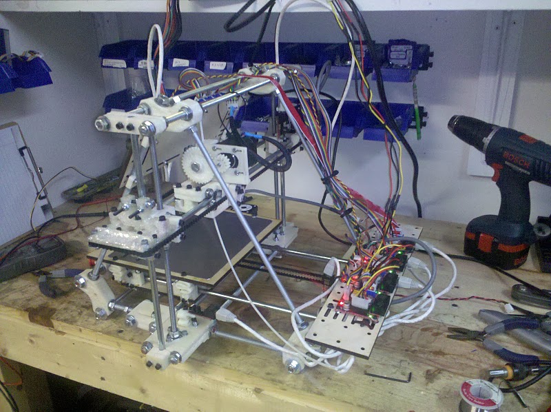 Assembled Mendel 3D printer