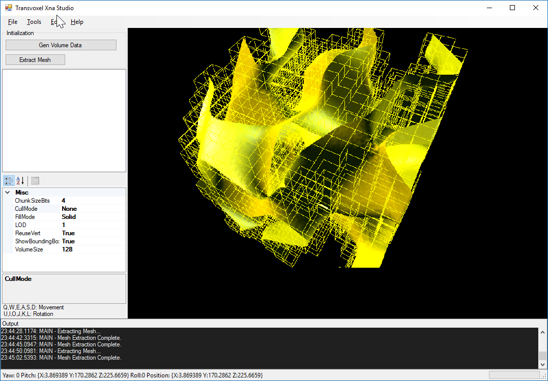 Transvoxel XNA test visualization